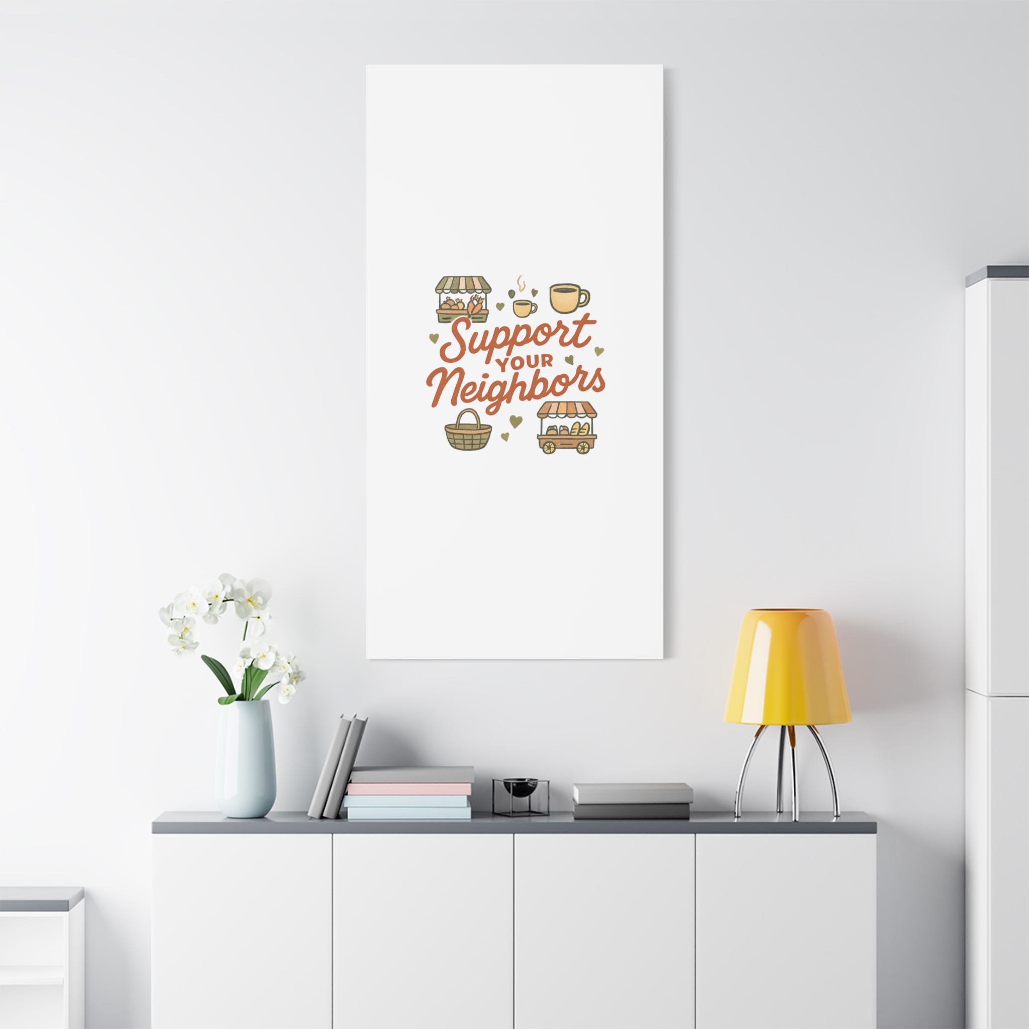 support your neighbors canvas | matte stretched wall art support your neighbors canvas | matte stretched wall art
