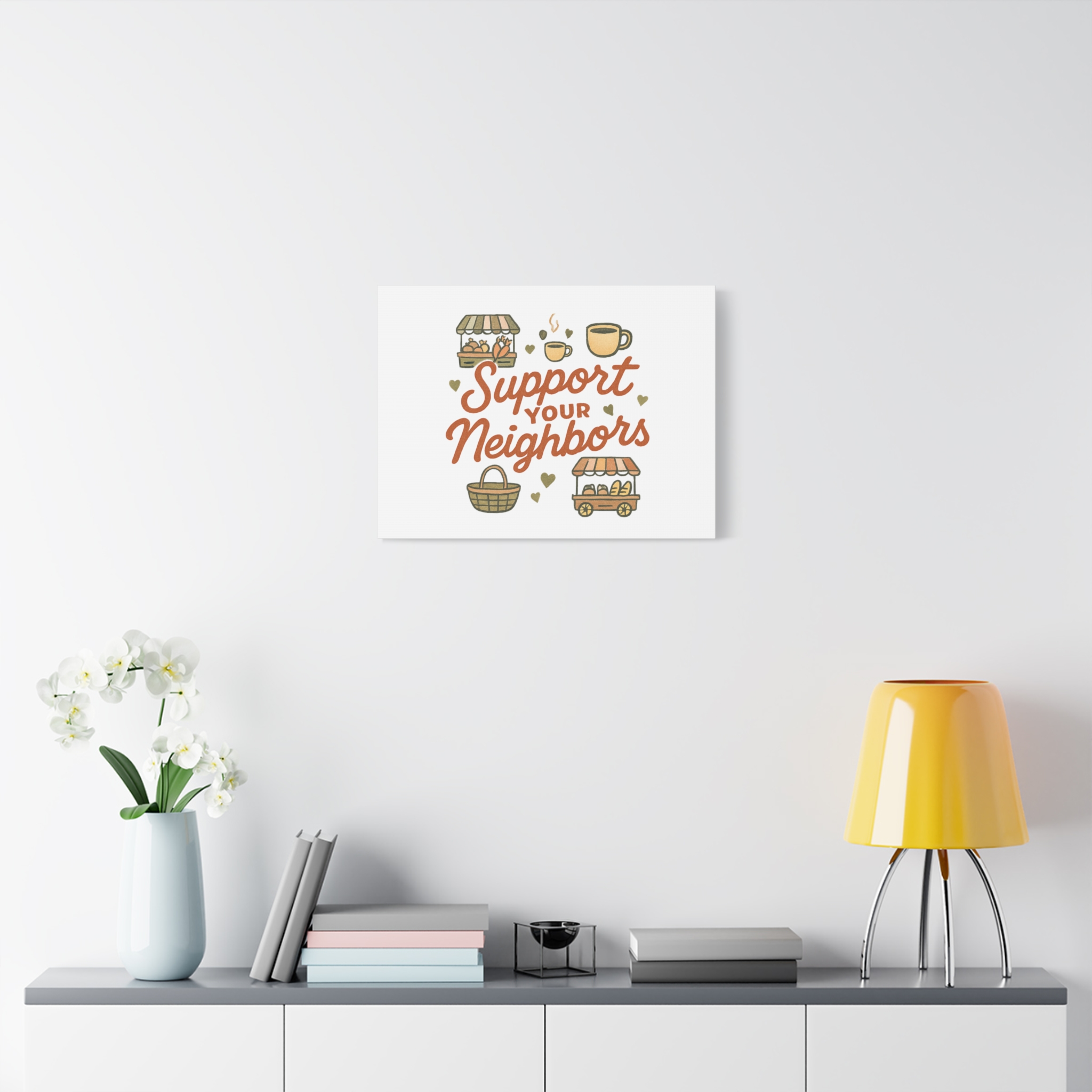 support your neighbors canvas | matte stretched wall art support your neighbors canvas | matte stretched wall art