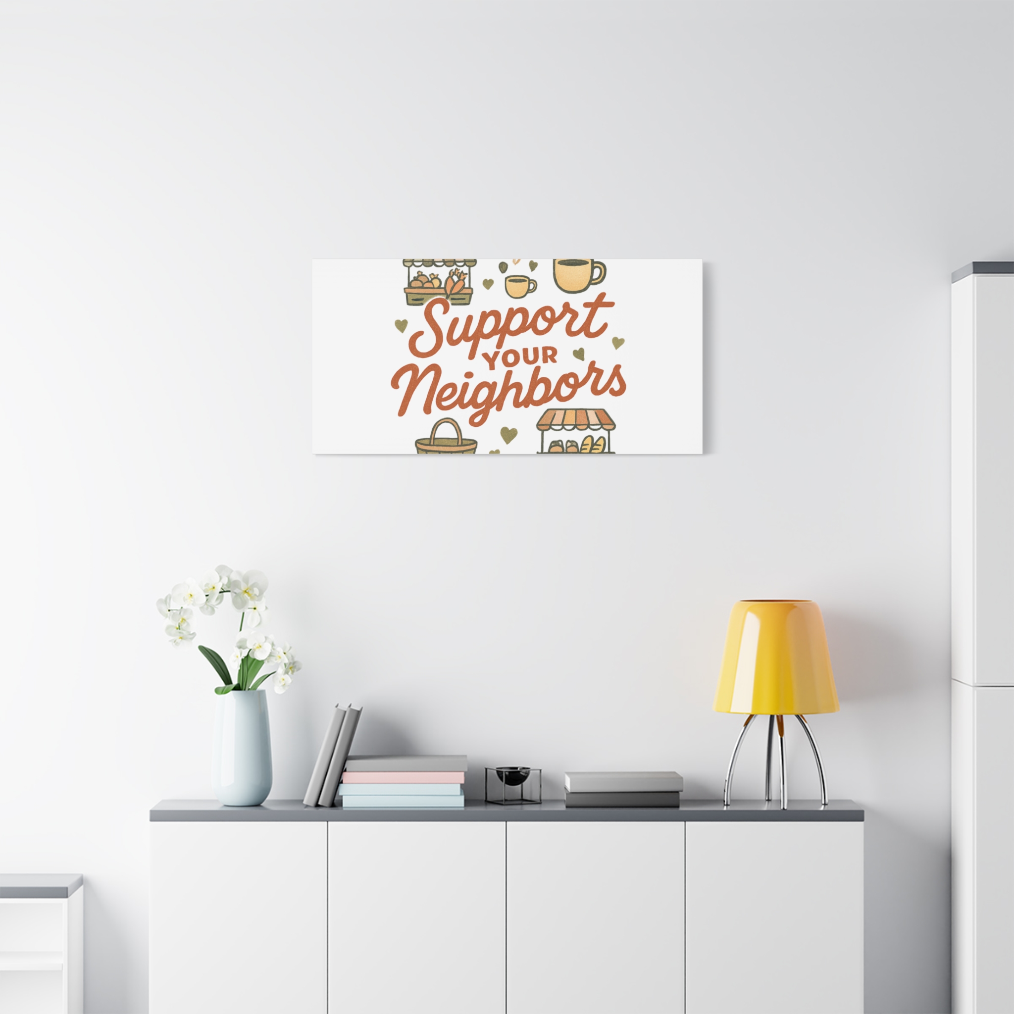 support your neighbors canvas | matte stretched wall art support your neighbors canvas | matte stretched wall art