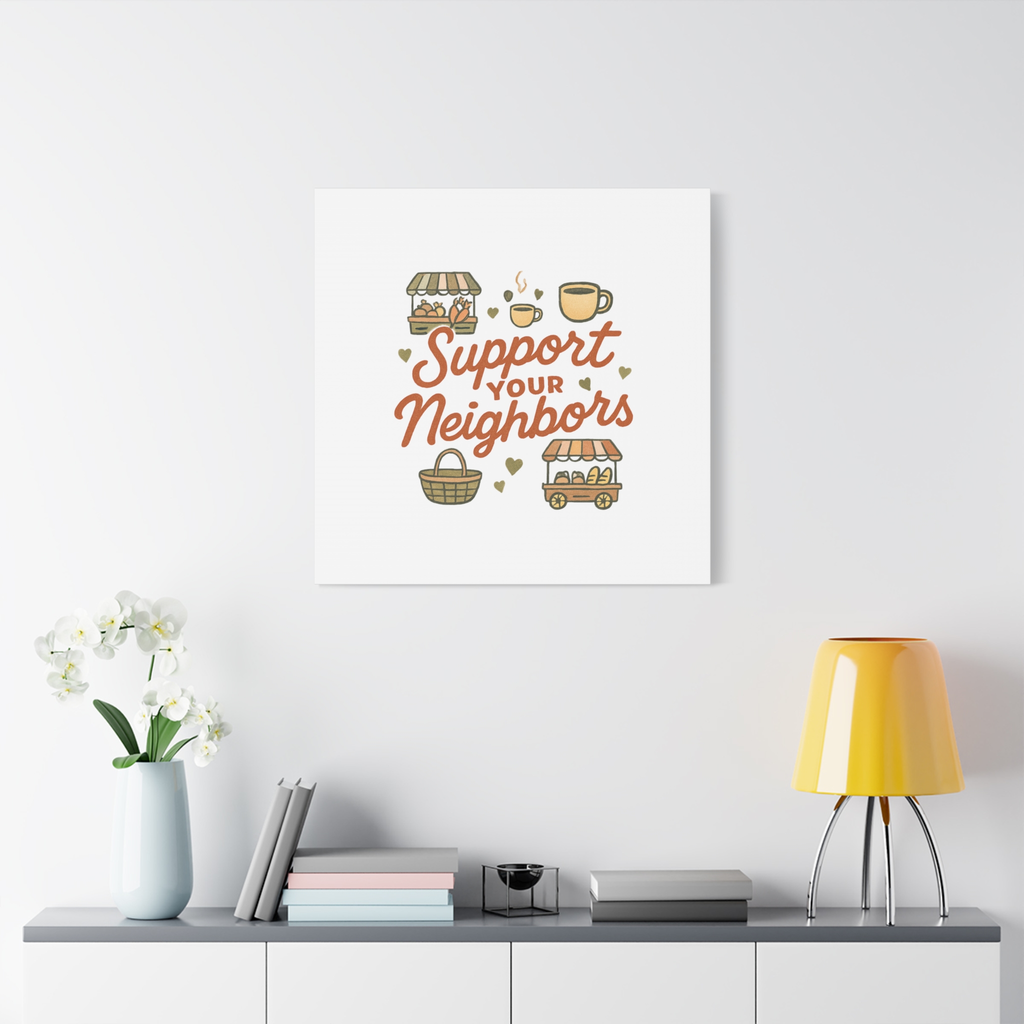 support your neighbors canvas | matte stretched wall art support your neighbors canvas | matte stretched wall art