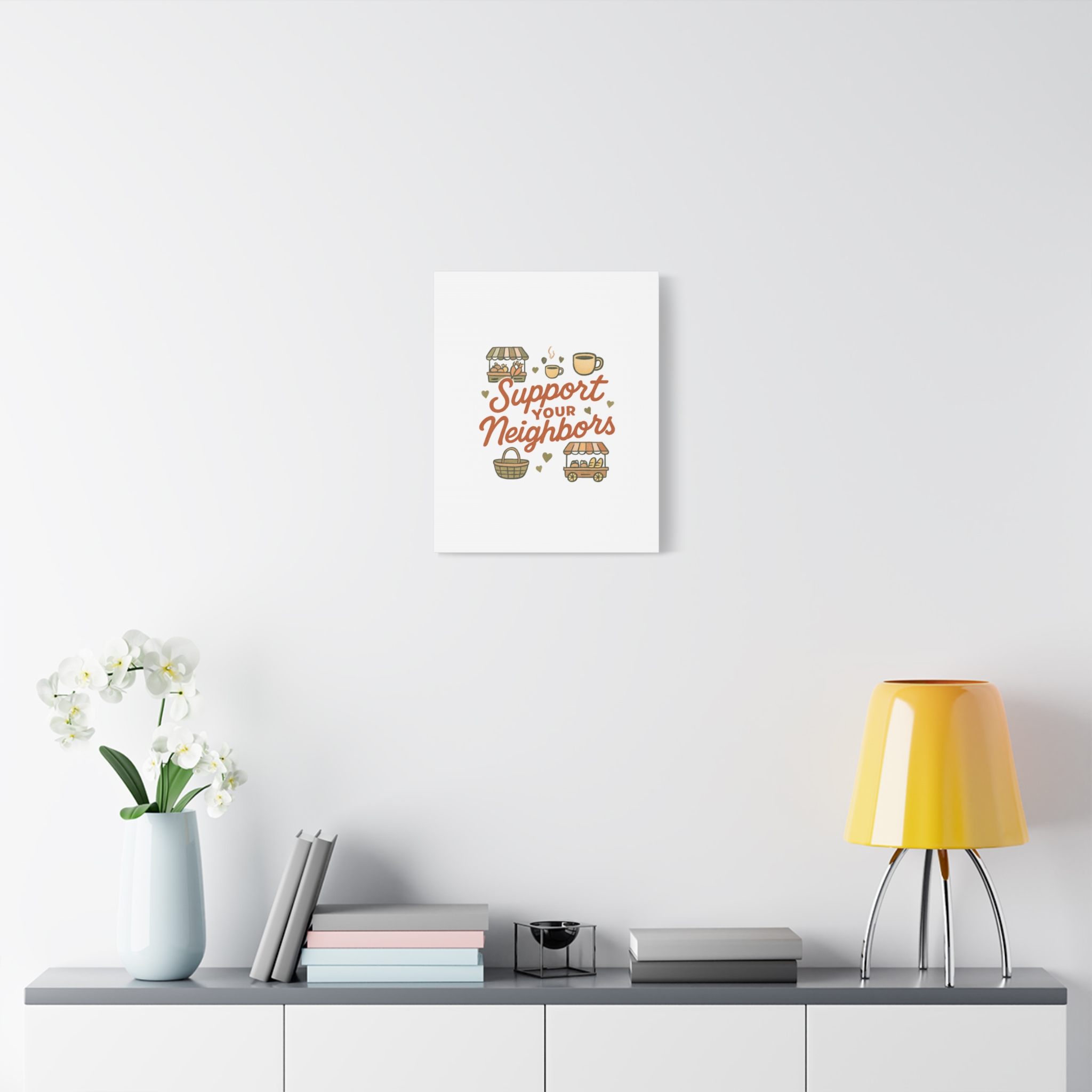 support your neighbors canvas | matte stretched wall art support your neighbors canvas | matte stretched wall art