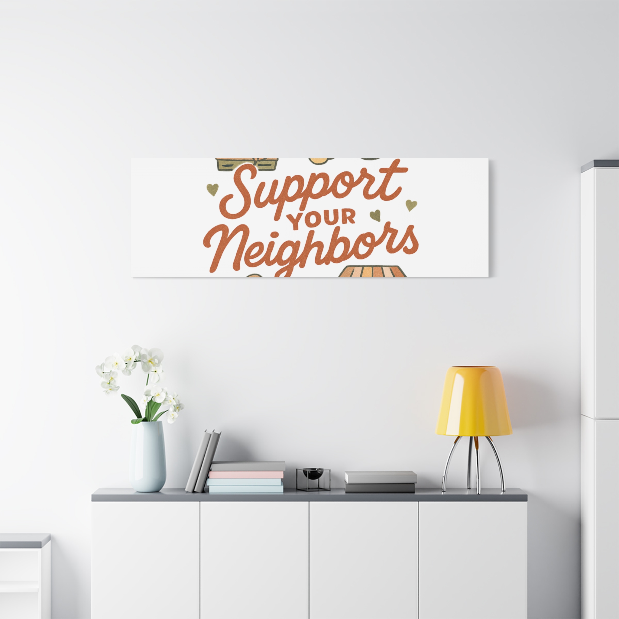 support your neighbors canvas | matte stretched wall art support your neighbors canvas | matte stretched wall art