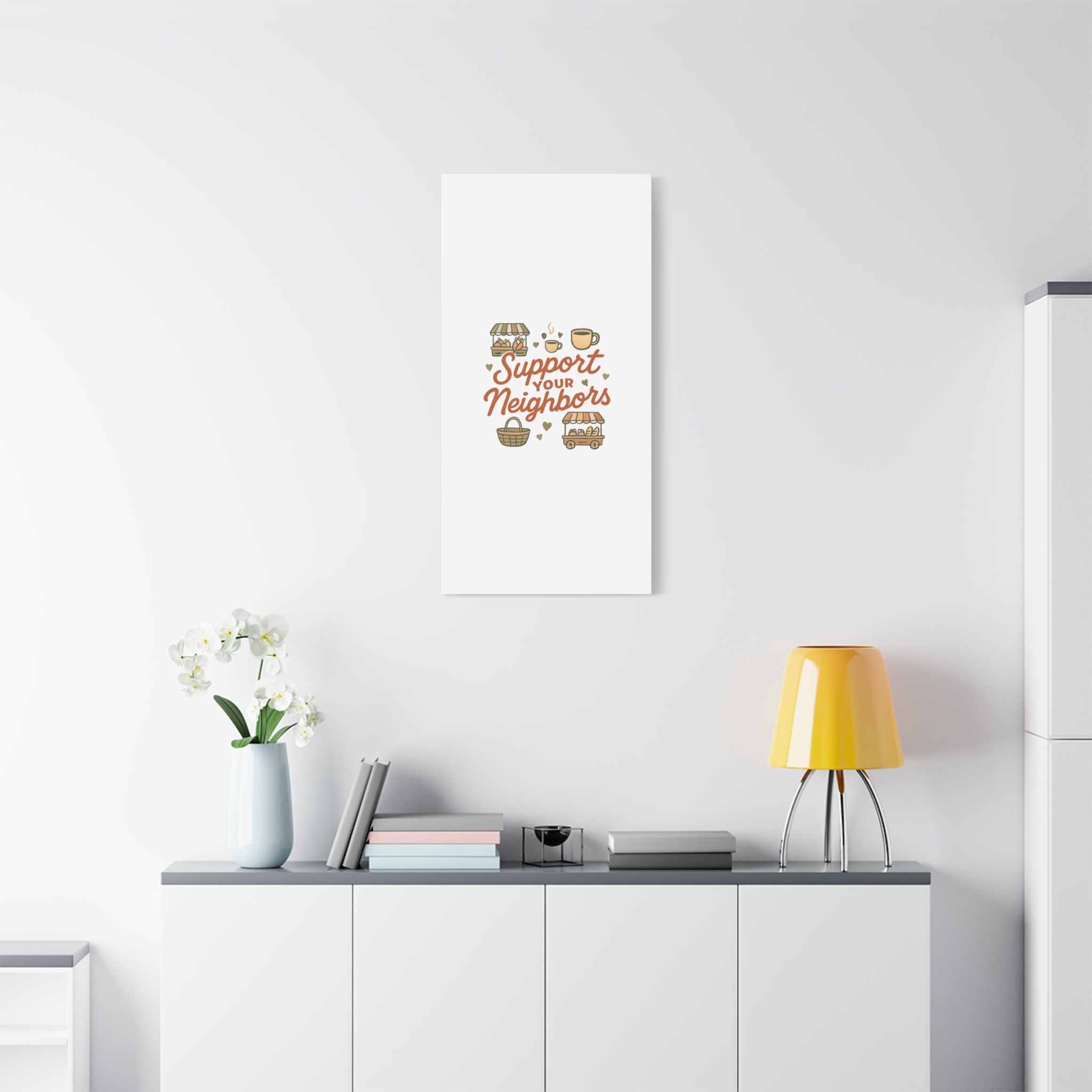 support your neighbors canvas | matte stretched wall art support your neighbors canvas | matte stretched wall art