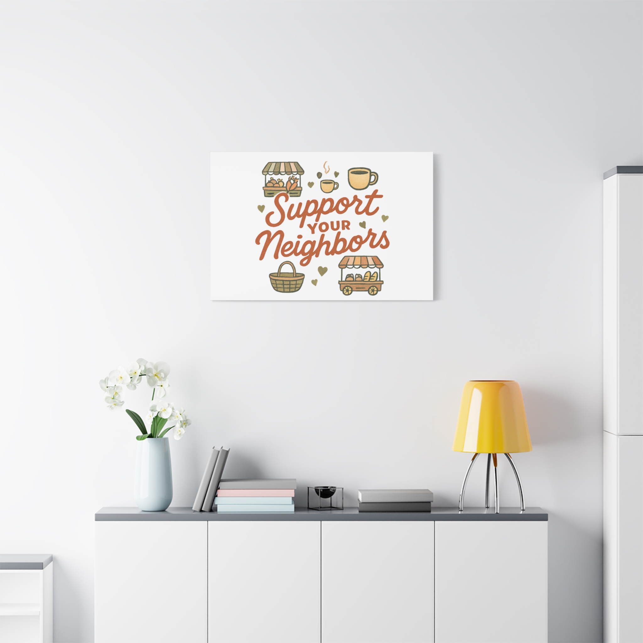 support your neighbors canvas | matte stretched wall art support your neighbors canvas | matte stretched wall art