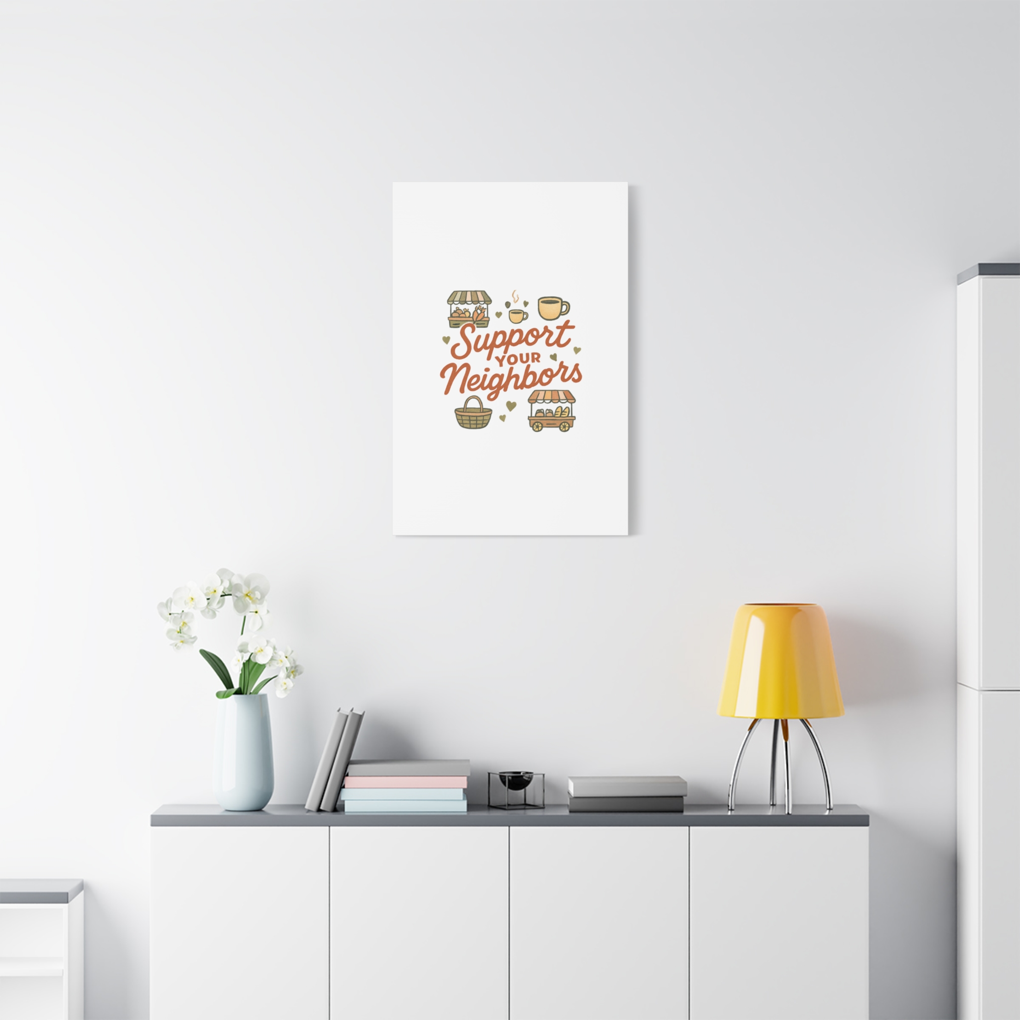 support your neighbors canvas | matte stretched wall art support your neighbors canvas | matte stretched wall art