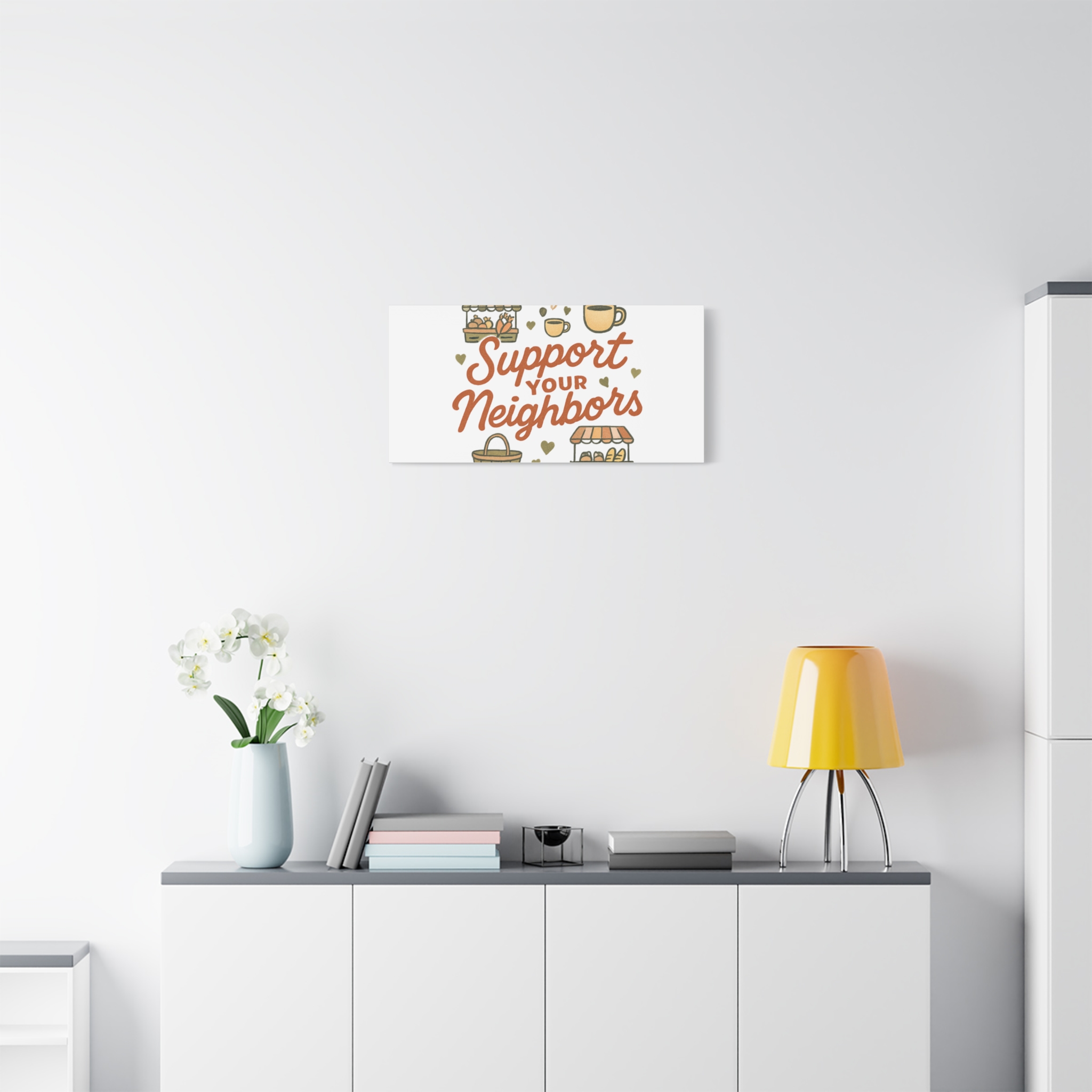 support your neighbors canvas | matte stretched wall art support your neighbors canvas | matte stretched wall art
