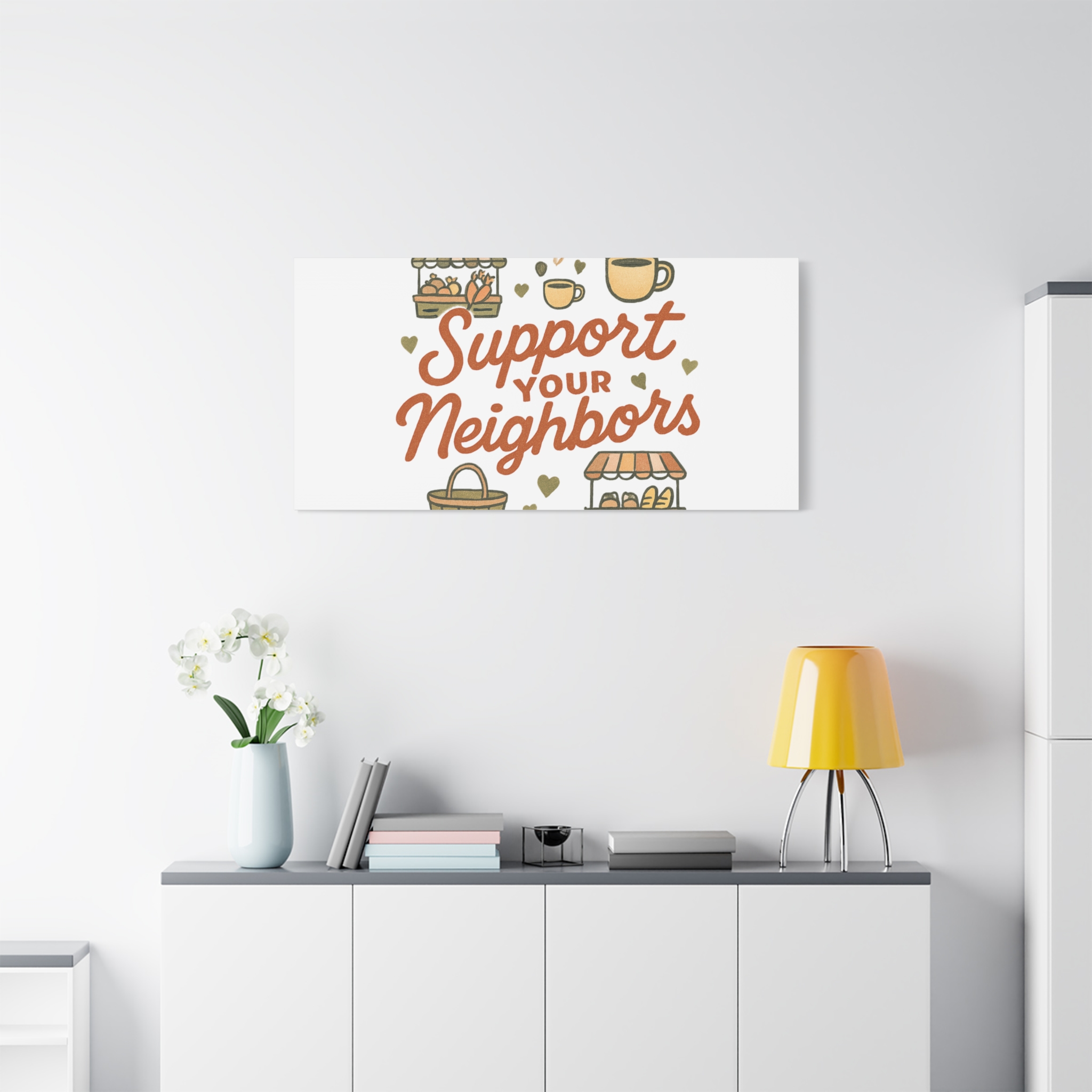 support your neighbors canvas | matte stretched wall art support your neighbors canvas | matte stretched wall art